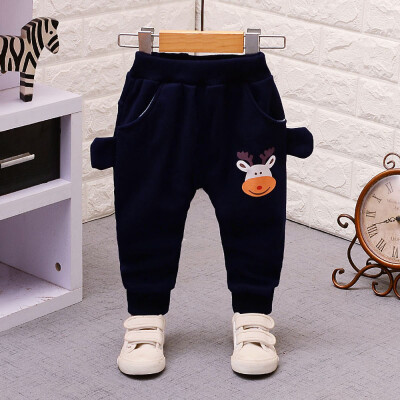 

Toddler Infant Baby Girl Boys Cartoon Deer Christmas Warm Pants Trousers Outfits