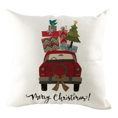 

Tailored Christmas Pillow Cover Pillowcases Decorative Sofa Cushion Cover Home Decoration