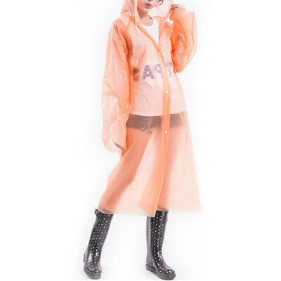 

UK Clear See Through Raincoat Transparent Festival Rain Coat Outdoor Camping Hot