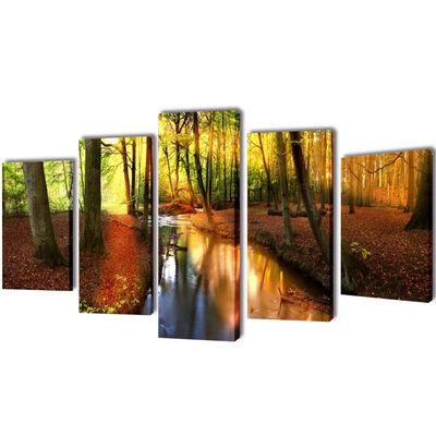 

Canvas Wall Print Set Forest 79" x 39