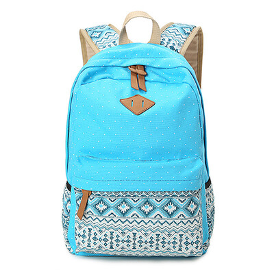 

AOILDLLI 2017 Female Korean Canvas Printing Backpack Women School Bags for Teenage Girls Cute Bookbags Vintage Laptop Backpacks