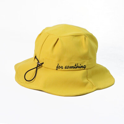 

Hat Female Spring&Summer Sunscreen Sunshade Cap Korean Fishermans Cap Lovely Baitao Japanese Alphabet Beach Sunhat Tide