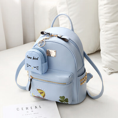 

Mini double shoulder bag female bag Korean version fashion leisure student Xiao fresh lady backpack