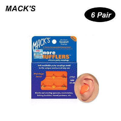 

MACKS 6 Pairs Anti-noise Silicone Earplugs Professional Waterproof Swimming Earplugs Hearing Protection Anti Snore Ear Plugs