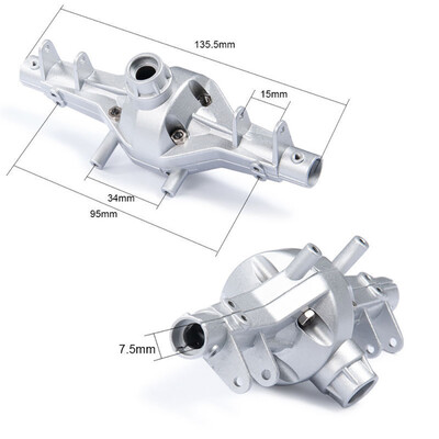 

Siaonvr 1pc Alloy Front & Rear Axle Housing for Axial SCX10 110 RC Crawler Car New