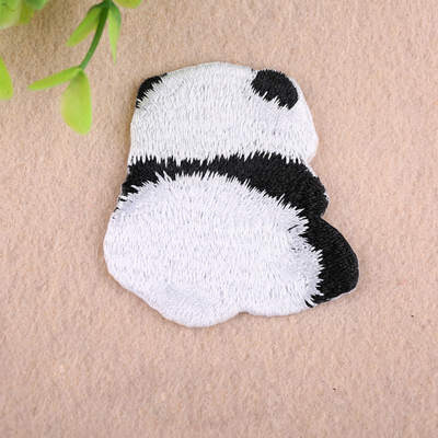 

Embroidered Animal Cloth Patches Stickers Cartoon Little Panda Fabric Patch Clothing Accessories Decoration