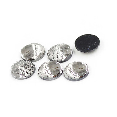 

40 Fashion Fish Scale Style Flat Back Resin For Bracelet Earrings Accessories