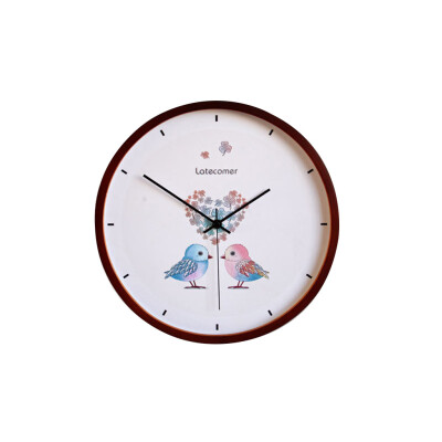 

Gobestart LATECOMER New Clock Watch Wall Clocks Silent Wooden Home Decoration Living Room