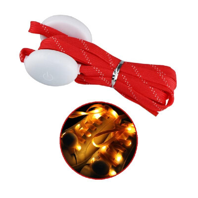 

One Pair of Fashionable LED Luminous Shoelaces Nylon Strap Colorful Flashing Light Shoe Lace 12m Length