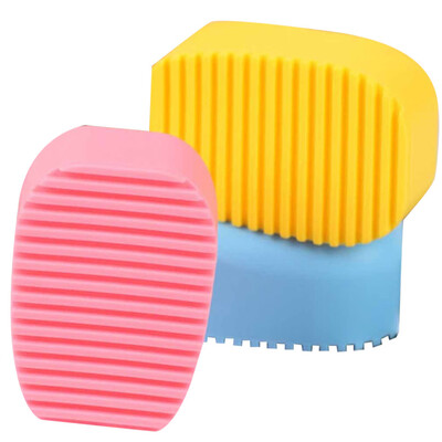 

〖Follure〗Creative Flexible Hand Scrub Washing Silica Gel Washboard Cleaning Brush Mini