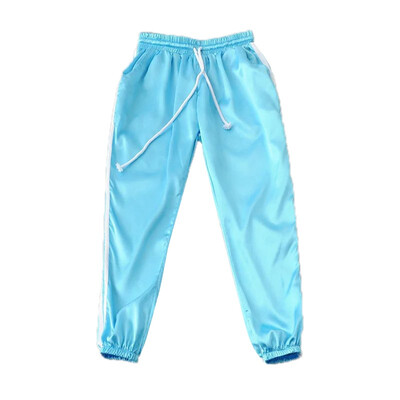 

Europe&the United States Style Pants Loose Waist Drawstring Satin Harlan Pants Female Casual Pants