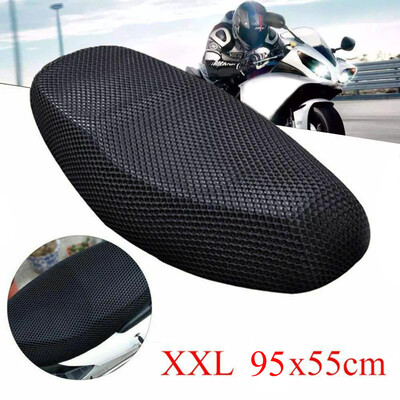 

1x Motorcycle Electric Bike Anti-slip Net Seat Cover 3D Mesh Protector Cushion