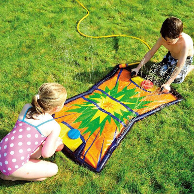 

PVC Bright Color Baby Hockey Water Mat Infant Water Spray Playmat Toddler Fun Activity Pad Perfect for Summer Use