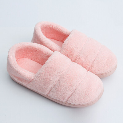 

YL Home slippers cotton slippers Coral fleece Men&women