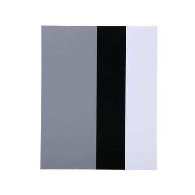 

Color Tools 8" 10" 3 Color Single Block 18 Gray Black White Card for Film&Digital
