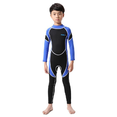 

Kids Neoprene Diving Wetsuit Boys Girls Swimsuits Long Sleeve UV Protection Back Zipper Swimwear