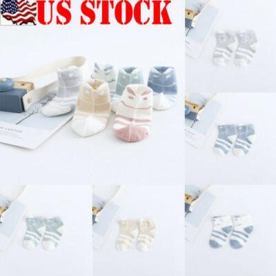 

Baby Boy Girl Cartoon Cotton Socks NewBorn Infant Toddler Kids Soft Sock 2 Pairs