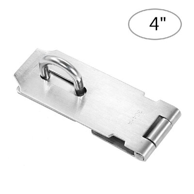 

Padlock Hasp Brushed Heavy Duty Padlock Hasp Staple Stainless Steel Safety Door Bolt Latches Drawer Clasp Furniture Door Buckle