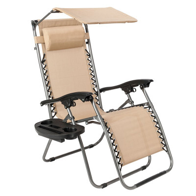 

Zero Gravity Chair with Pillow&Cup Holder Four Styles Khaki