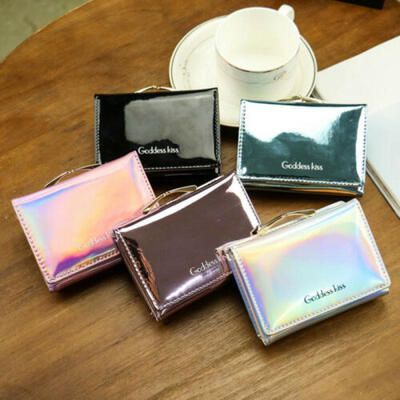 

Women Short Small Coin Purse Wallet Ladies Leather Folding Card Card Holder