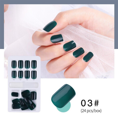 

Toponeto Finished Nail Patches 24Pcs Boxed Removable Repeated Use Of fake Nail Patches