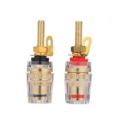 

4mm Banana Plug Gold Plated Speaker Terminal Long Plug Binding Column Low Frequency Amplifier Connector