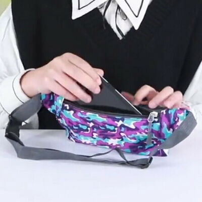 

2019 New Style Print Waterproof Waist Packs Female Camouflage Tactics Fanny Pack Camping Sport Hiking Zipper Bag