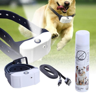 

Stop Barking Rechargeable Citronella Dog Collar Anti Bark Train Mist Spray