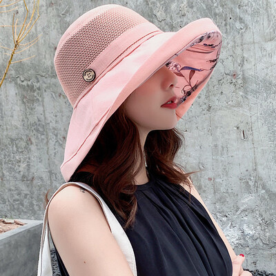 

Hat Lady Summer Sunshade Hat Korean Tide Foldable Sun Hat Lady Summer Travel Sand Hat