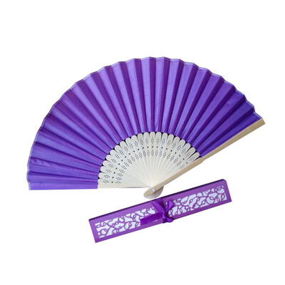 

〖Follure〗Stunning Silk Fans With Gift Box Wedding Favours Beach Party