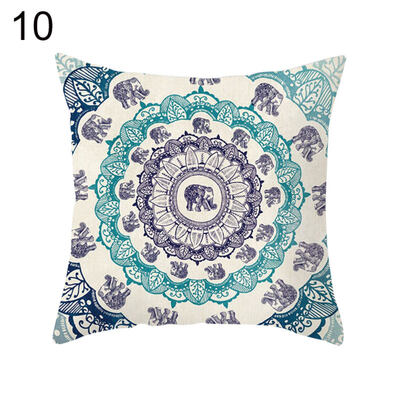 

Mandala Flower Pattern Throw Pillow Case Cushion Cover Home Office Sofa Decor