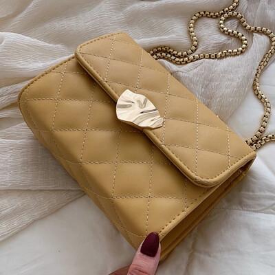

Last summer the 2019 new womens bag rhomboid chain bag fashion square bag 100 shoulder oblique satchel bag