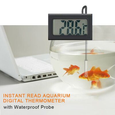 

TPM10 Instant Read Aquarium Digital Thermometer Fish Tank Waterproof Probe Reptile Terrarium LED Display Gauge