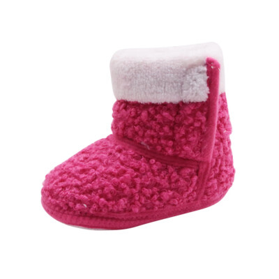 

Winter Autumn Baby Newborn Girls Prewalker Keep Warm Infant Toddler Princess Style Kids Crib Snow Knitting Shoes