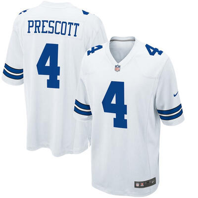 

Mens Football Jersey Dallas Cowboys Dak Prescott White Game Jersey