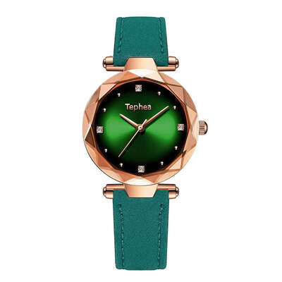 

Luxury Women Watches Fashion Colorful Leather Flower Surface Ladies Starry Sky Wristwatches Waterproof Clock Gift Drop Shipping