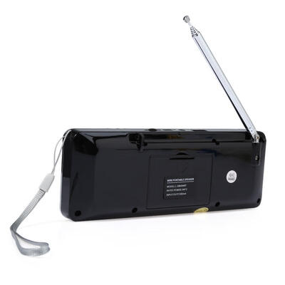 

288FM Mini Portable Rechargeable Bluetooth Wireless Speaker With AM Radio Card USB Disk MP3