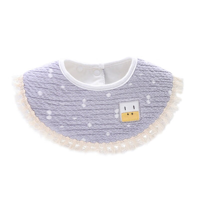 

Baby Bib Baby Boy Bibs European Round Bib Cotton Waterproof Saliva Towel Children Small Fresh Eating Pocket 2625cm