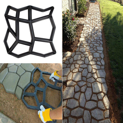 

Siaonvr Path Maker Mold Reusable Concrete Cement Stone Design Paver Walk Mould