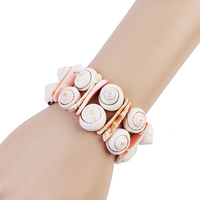 

Natural Shell Conch Adjustable Bracelets & Bangles For Women Girls Beach Seashell Rope Chain Bracelets Jewelry Gifts