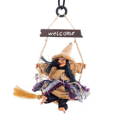 

Haunted House Decoration Ghost Witch Horror Scary Hanging Welcome Horror Flying Pendant
