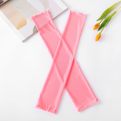 

New digital printing sunscreen grid ice silk sleeves female cartoon outdoor riding travel ice sleeve women factory wholesale