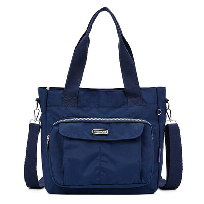 

Large capacity Oxford single shoulder canvas bag lady slanting waterproof nylon bag leisure mother bag