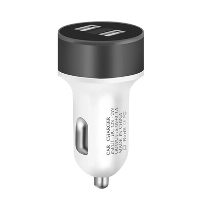 

Toponeto Dual USB 12V-24V 31A Mobile Phone Car Charger Adapter LED Display Fast Charging