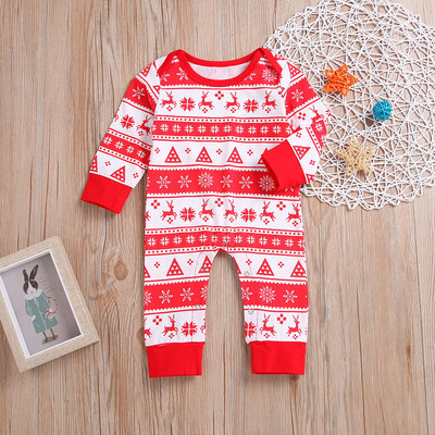 

Christmas Newborn Infant Baby Boys Girls Deer Romper Jumpsuit Outfits Clothes
