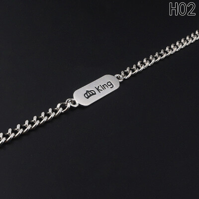 

New King Queen Crown Men&Women Bracelet Korean Style Titanium Steel Fashion Simple Creative Couple Lover Bracelet Gifts