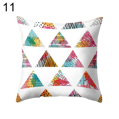 

Multi-Color Rhombus Letter Throw Pillow Case Cushion Cover Sofa Bedding Articles
