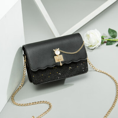 

Summer chain female Korean version 100 lap slant ins single shoulder fashion simple square bag