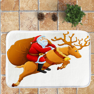 

〖Follure〗Christmas Festival Entrance Door Bathroom Floor Mat Indoor Bath Decor