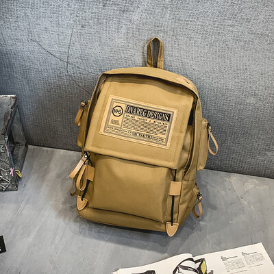 

Insfeng schoolbag female Korean version of high school studentslarge-capacity fashion brand mens backpack shoulder bag